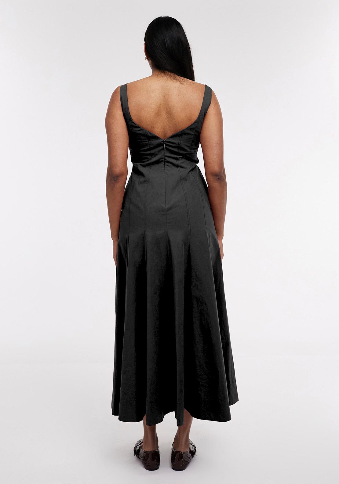 TOPSHOP Eva Square Neck Maxi Dress, Black - McElhinneys TOPSHOP Eva Square Neck Maxi Dress, Black - McElhinneys