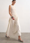 TOPSHOP Nanna Sleeveless With Slit Maxi Dress, Cream