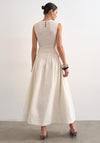 TOPSHOP Nanna Sleeveless With Slit Maxi Dress, Cream