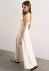 TOPSHOP Viola Square Neck Maxi Dress, Cream