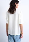 TOPSHOP Emily Graphic Print Oversized T-Shirt, Cream