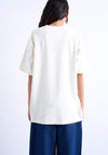 TOPSHOP Victoria Oversized Basic T-Shirt, Cream