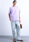 TOPSHOP Victoria Oversized Basic T-Shirt, Lilac
