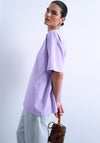 TOPSHOP Victoria Oversized Basic T-Shirt, Lilac