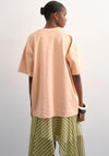 TOPSHOP Victoria Oversized Basic T-Shirt, Orange