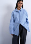 TOPSHOP Demi Oversized Shirt, Blue