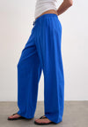 TOPSHOP Slakia Wide Leg Trousers, Blue