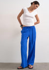 TOPSHOP Slakia Wide Leg Trousers, Blue