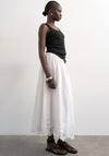 TOPSHOP Lina Lace Ankle Skirt, White