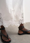 TOPSHOP Lina Lace Ankle Skirt, White