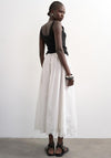 TOPSHOP Lina Lace Ankle Skirt, White