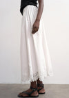 TOPSHOP Lina Lace Ankle Skirt, White