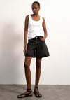 TOPSHOP Sleeveless Basic Deep U-Neck Vest Top, White