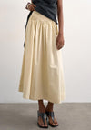 TOPSHOP Ankle A-Line Skirt, Yellow