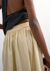 TOPSHOP Ankle A-Line Skirt, Yellow
