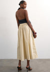 TOPSHOP Ankle A-Line Skirt, Yellow
