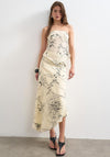 TOPSHOP Scarlet Scarf Bandeau Top, Cream