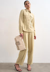 TOPSHOP Talia Tailored Shirt, Beige