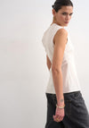 TOPSHOP Talula Asymmetrical Top, Off-White