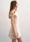 TOPSHOP Zenia Sleeveless Mini Dress, Beige