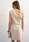 TOPSHOP Zenia Sleeveless Mini Dress, Beige