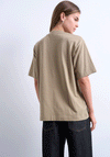 TOPSHOP Premium Short Sleeve Basic T-Shirt, Taupe