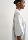 TOPSHOP Basic Ida Oversized T-Shirt, Grey