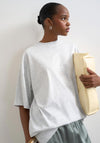 TOPSHOP Basic Ida Oversized T-Shirt, Grey