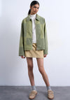 TOPSHOP Emily Patchwork Jacket, Green