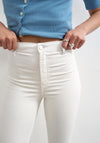 TOPSHOP Joni High Waisted Skinny Jeans, White