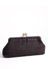 TOPSHOP Abbie Woven Clutch Bag, Brown