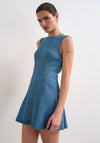 TOPSHOP Lena Denim Mini Dress, Blue