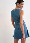 TOPSHOP Lena Denim Mini Dress, Blue