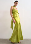 TOPSHOP Annika Ruffle Detail Maxi Dress and Scarf, Green