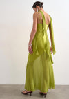 TOPSHOP Annika Ruffle Detail Maxi Dress and Scarf, Green