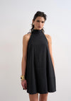 TOPSHOP Sara Halterneck Mini Dress, Black
