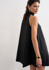 TOPSHOP Sara Halterneck Mini Dress, Black