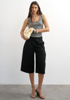 TOPSHOP Britt Ribbed Curved Hem Vest Top, Grey