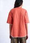 TOPSHOP Mia Havana Oversized T-Shirt, Orange
