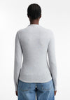 Topshop Grete Jersey Cotton Cardigan, Grey