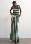 TOPSHOP Guru Knit Striped Vest Top, Multi-Coloured