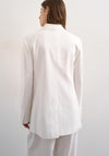 TOPSHOP Gulla Chuck Single Breasted Blazer, White