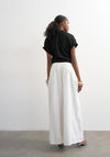 TOPSHOP Susann High Rise Wide Leg Trousers, White