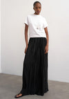 TOPSHOP Thea Pleated Maxi Skirt, Black