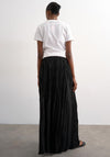 TOPSHOP Thea Pleated Maxi Skirt, Black
