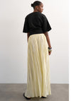 TOPSHOP Thea Pleated Maxi Skirt, Yellow