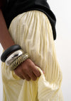 TOPSHOP Thea Pleated Maxi Skirt, Yellow