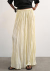 TOPSHOP Thea Pleated Maxi Skirt, Yellow
