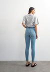TOPSHOP Jamie High Waisted Skinny Jeans, Light Blue Denim