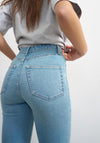 TOPSHOP Jamie High Waisted Skinny Jeans, Light Blue Denim